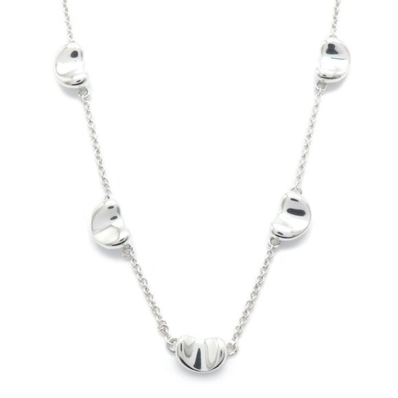 TIFFANY & Co. Tiffany Bean Necklace 5 Motifs Elsa Peretti SV925 Women's ...